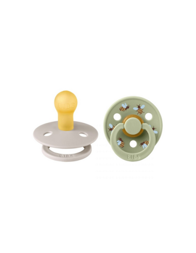BIBS Πιπίλες Studio Round Latex Bubblebee 2pack...
