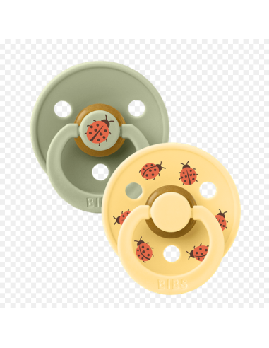 BIBS Πιπίλες Studio Round Latex 2pack Ladybug...