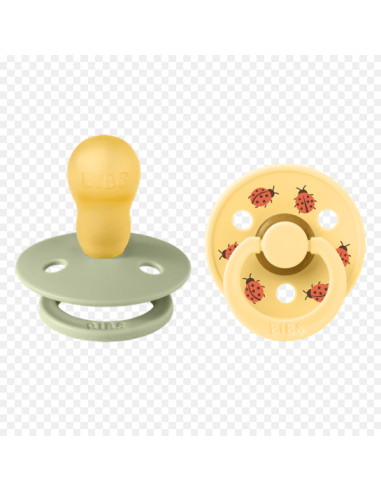 BIBS Πιπίλες Studio Round Latex 2pack Ladybug...