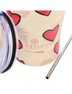ESTIA Θερμός Coffee Mugs Save The Aegean Tender Lace 350ml 2