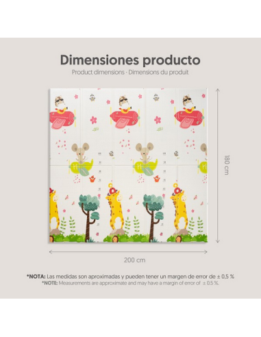 INTERBABY Εκπαιδευτικό Χαλάκι Forest 180 x 200 cm