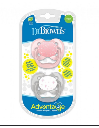 DR BROWNS Πιπίλα Advantge 0-6 μηνών 2τμχ