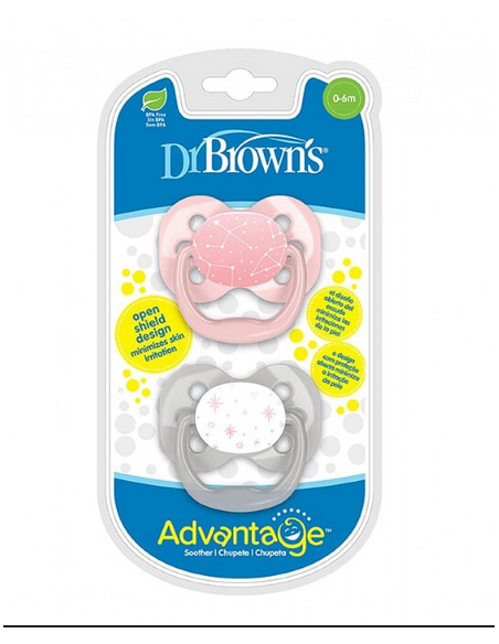 DR BROWNS Πιπίλα Advantge 0-6 μηνών 2τμχ