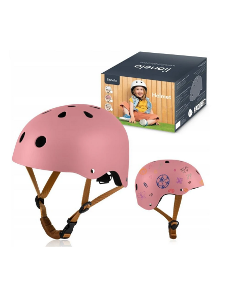 Lionelo Helmet Παιδικό Κράνος Ποδηλασίας 50-56cm Pink Rose