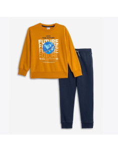 FUNKY FOR BABY Παιδικό Σετ Φόρμα 2τμχ Μουσταρδί