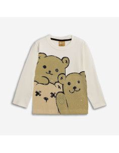 FUNKY FOR BABY Παιδική Μπλούζα Φούτερ Εκρού