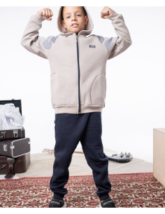 NEK KIDSWEAR Παιδικό Σετ Φόρμα 2τμχ Μπεζ 2