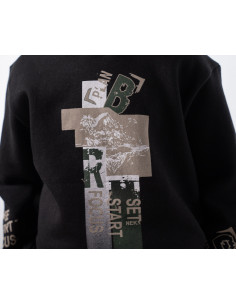 NEK KIDSWEAR Παιδικό Σετ Φόρμα 2τμχ Μαύρο 2