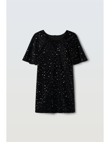 EBITA FASHION Παιδικό Φόρεμα Παγιέτα Μαύρο