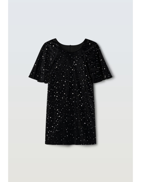 EBITA FASHION Παιδικό Φόρεμα Παγιέτα Μαύρο
