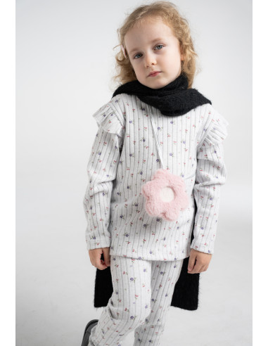 EBITA FASHION Παιδικό Σετ Κολάν 3τμχ Γκρι