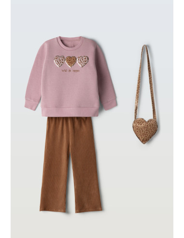 EBITA FASHION Παιδικό Σετ Παντελόνα 3τμχ Ροζ