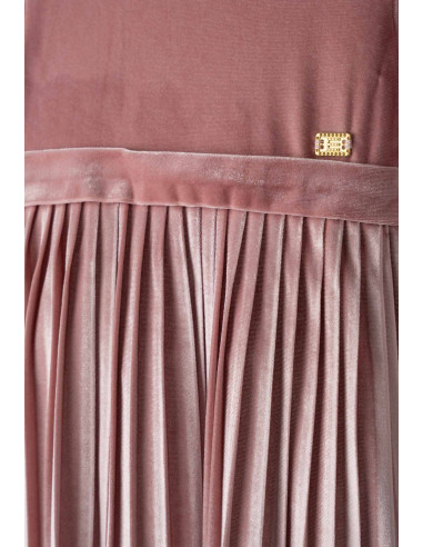 EBITA FASHION Παιδικό Φόρεμα Βελουτέ 2τμχ Σάπιο...