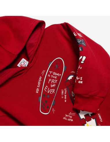 FUNKY FOR BABY Παιδικό Σετ Φόρμα 2τμχ Κόκκινο