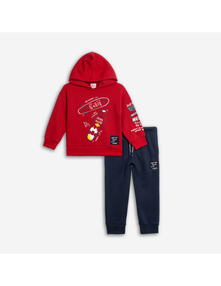FUNKY FOR BABY Παιδικό Σετ Φόρμα 2τμχ Κόκκινο
