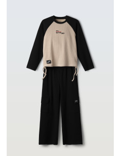 EBITA FASHION Παιδικό Σετ Παντελόνα 2τμχ Μπεζ