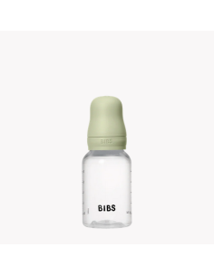 BIBS Μπιμπέρο Πλάστικο Με Θήλη Round Αργής Ροής Sage 150ml 2