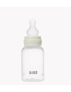 BIBS Μπιμπέρο Πλάστικο Με Θήλη Round Αργής Ροής Sage 150ml