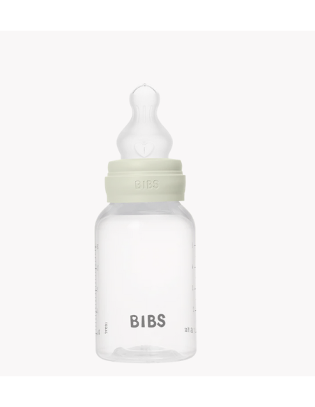 BIBS Μπιμπέρο Πλάστικο Με Θήλη Round Αργής Ροής Sage 150ml