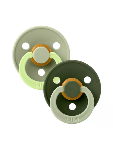 BIBS Πιπίλες Round Fusion Latex 2pack Sage...