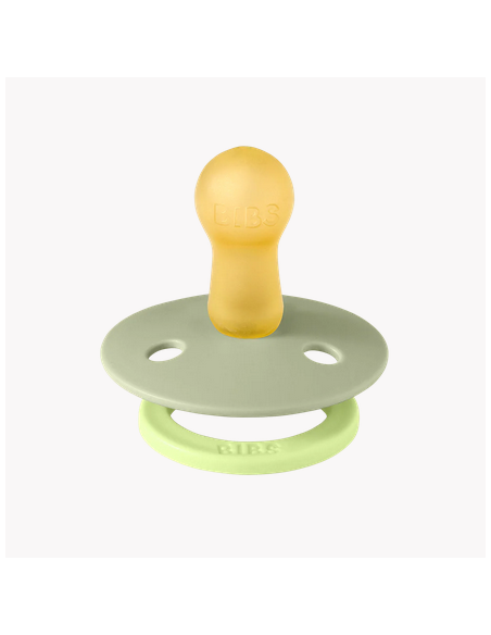 BIBS Πιπίλες Round Fusion Latex 2pack Sage Hunter-Green Mix No1