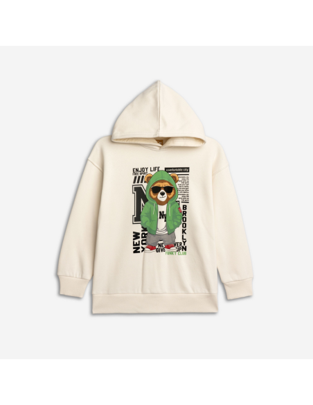 FUNKY FOR BABY Παιδική Μπλούζα Φούτερ Εκρού