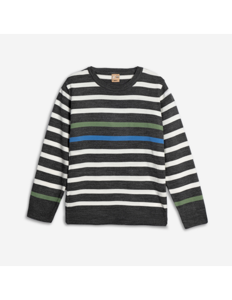 FUNKY FOR BABY Παιδική Μπλούζα Ριγέ Γκρι