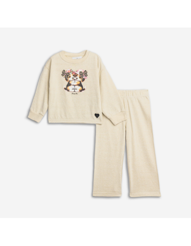 FUNKY FOR BABY Παιδικό Σετ Παντελόνα 2τμχ Μπεζ