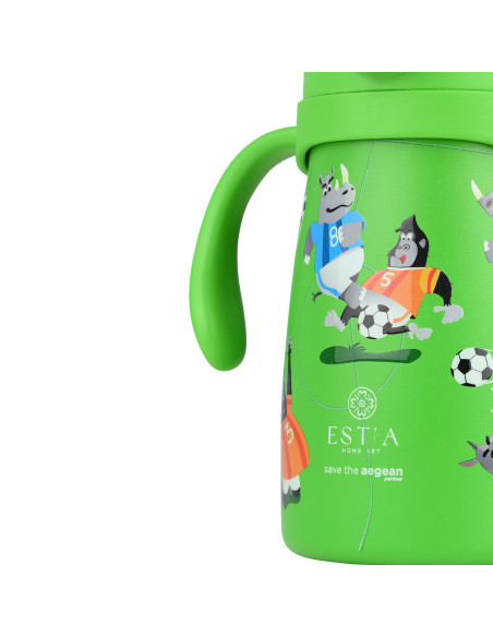 ESTIA Θερμός Bubble Bottle Save The Aegean 300ml Jungle Kick