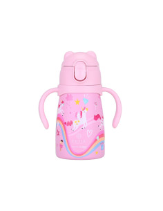 ESTIA Θερμός Bubble Bottle Save The Aegean 300ml Rainbow...