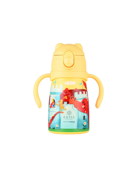 ESTIA Θερμός Bubble Bottle Save The Aegean 300ml Fortress Dragon
