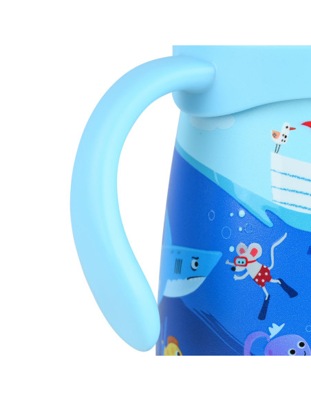 ESTIA Θερμός Bubble Bottle Save The Aegean 300ml Ocean Pley