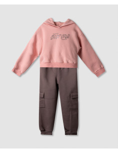 NEK KIDSWEAR Παιδικό Σετ Φόρμα 2τμχ Ροζ