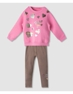 NEK KIDSWEAR Παιδικό Σετ Κολάν 2τμχ Ροζ