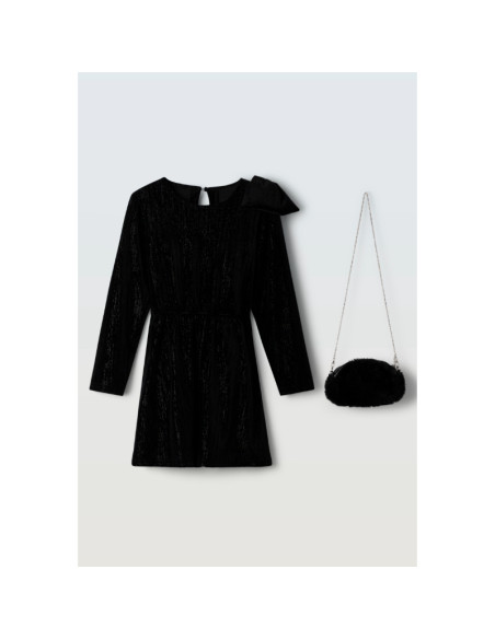 EBITA FASHION Παιδικό Φόρεμα 2τμχ Μαύρο