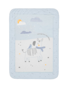 KIKKA BOO Κουβέρτα Κούνιας Stripy Friends Fleece 110x140εκ.