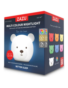 ZAZU Φωτάκι Νυκτός Σιλικόνης Bor The Bear 2