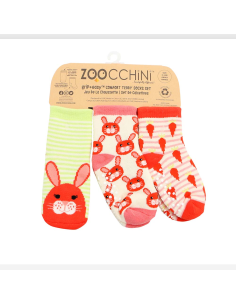 ZOOCCHINI GRIP+EASY™ Καλτσάκια Bella The Bunny (3 τεμ)...