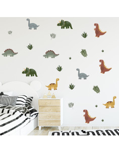 SIPO Αυτοκόλλητο Τοίχου Mini Dinosaurs