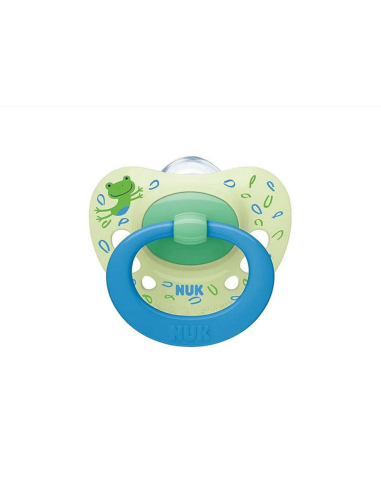 NUK Signature Πιπίλα Σιλικόνης Green Frog 6-18m...