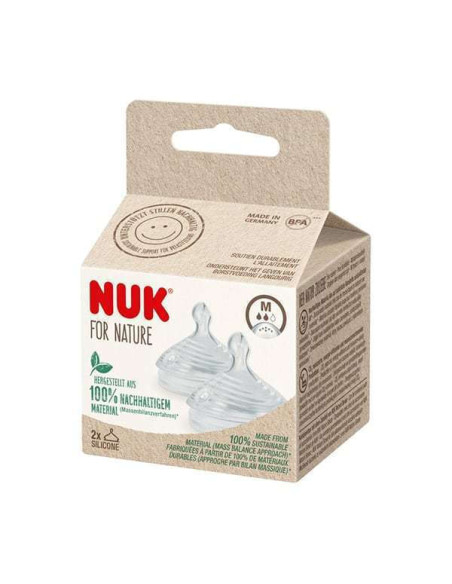 NUK Nature Sense Θηλή Σιλικόνη Medium 2τμχ