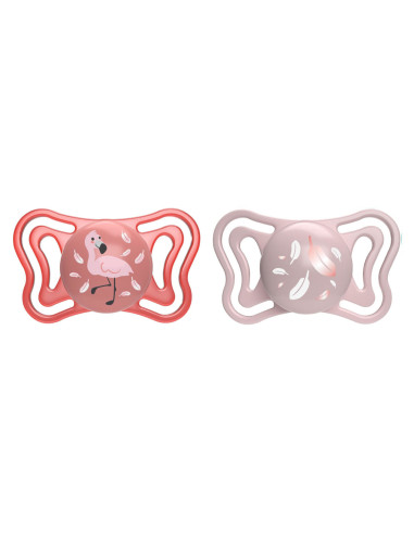 CHICCO PhysioForma Light Σιλικόνης 6-16m Ροζ 2τμχ