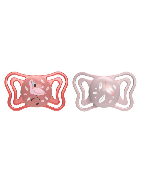 CHICCO PhysioForma Light Σιλικόνης 6-16m Ροζ 2τμχ