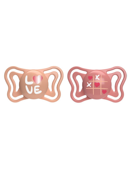 CHICCO Πιπίλα PhysioForma Light Σιλικόνης 16-36m Ροζ 2τμχ