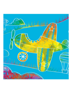 Avenir Mini Scratch Book Airplane 2