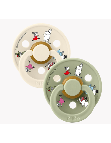 BIBS Πιπίλα Round Moomin Colour 2pack Friends -...