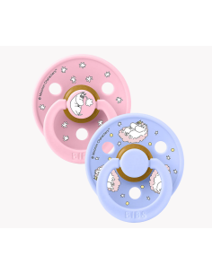 BIBS Πιπίλα Round Moomin Colour 2pack Dreaming - Baby...