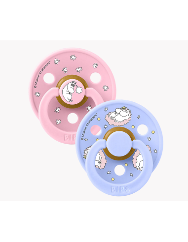 BIBS Πιπίλα Round Moomin Colour 2pack Dreaming...