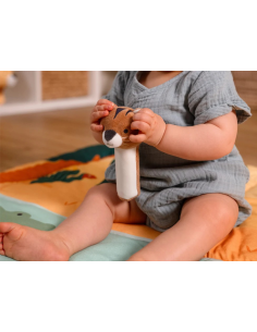BABY TO LOVE Βελούδινη Κουδουνίστρα Squaker Jungle 2