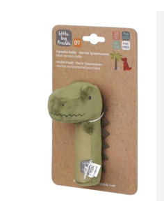 BABY TO LOVE Βελούδινη Κουδουνίστρα Squaker Dino